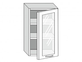 19.50.3 Шкаф настенный (h=913) на 500мм с 1-ой стекл. дверцей в Муравленко - muravlenko.magazin-mebel74.ru | фото