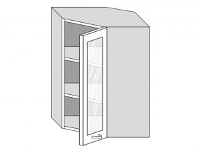 19.60.3у Шкаф настенный (h=913) угловой на 600мм со стекл. дверцей в Муравленко - muravlenko.magazin-mebel74.ru | фото