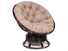 Кресло-качалка Papasan w 23/01 B с подушкой Antique brown, экошерсть Коричневый в Муравленко - muravlenko.magazin-mebel74.ru | фото