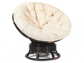 Кресло-качалка Papasan w 23/01 B с подушкой Antique brown, ткань Старт в Муравленко - muravlenko.magazin-mebel74.ru | фото