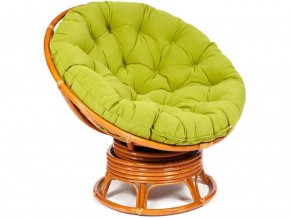 Кресло-качалка Papasan w 23/01 B с подушкой Cognac, флок Олива в Муравленко - muravlenko.magazin-mebel74.ru | фото