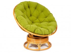 Кресло-качалка Papasan w 23/01 B с подушкой Honey, флок Олива в Муравленко - muravlenko.magazin-mebel74.ru | фото