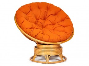 Кресло-качалка Papasan w 23/01 B с подушкой Honey, ткань Оранжевый в Муравленко - muravlenko.magazin-mebel74.ru | фото