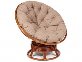 Кресло-качалка Papasan w 23/01 B с подушкой Pecan, экошерсть Коричневый в Муравленко - muravlenko.magazin-mebel74.ru | фото