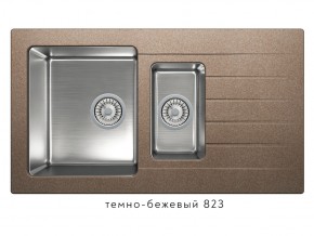 Мойка комбинированная Tolero twist TTS-890 Темно-бежевый 823 в Муравленко - muravlenko.magazin-mebel74.ru | фото