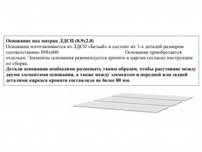 Основание из ЛДСП 0,9х2,0м в Муравленко - muravlenko.magazin-mebel74.ru | фото