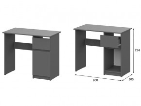 Стол письменный 900 Денвер Графит серый в Муравленко - muravlenko.magazin-mebel74.ru | фото