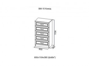 ВМ-10 Комод в Муравленко - muravlenko.magazin-mebel74.ru | фото